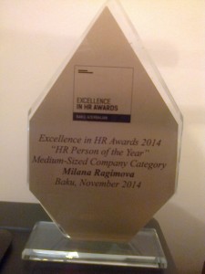 MİLANA HR PERSON OF THE YEAR2014
